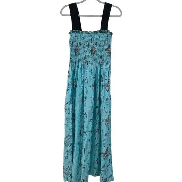 RACHEL ANTONOFF Clarice Smock Tank Dress In Horse Print - Picture 2 of 7